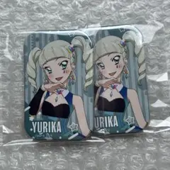 アイカツ！ Tristar 缶バッジ 藤堂ユリカ 神崎美月 トライスター