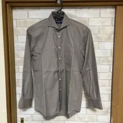 Perfect Suit Factory 茶色長袖YシャツM39-82