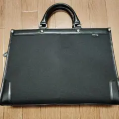 ビジネスバッグ 黒 ナイロン レザーのサムネイル