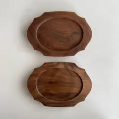 【作家】木製プレート2個セット