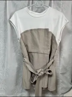 VIS 美easyドッキングフレンチカットソー＋パンツ　セットアップ