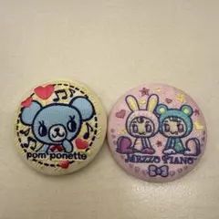 ナルミヤキャラクターズ　刺繍缶バッジビスケット