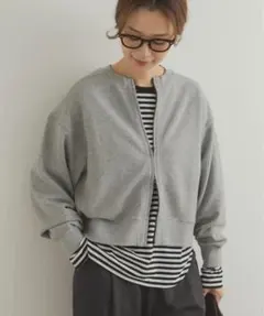 【新品】今季　DOORS コットンスウェットZIPカーディガン