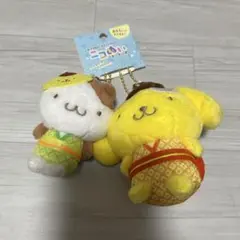 Sanrioニコぬいキーホルダー 和風 マスコット 폼폼푸린 &マフィン