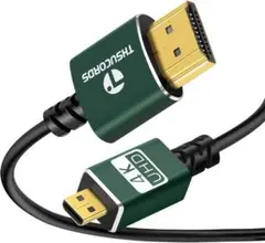 Thsucords 柔らかい HDMI マイクロタイプDオス to HDMI タ