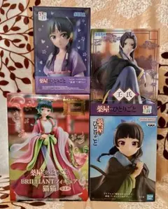 新品・未開封　薬屋のひとりごと　フィギュア　4体セット　猫猫　壬氏