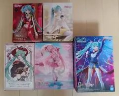 【新品未開封】初音ミク フィギュア 5体セット 桜ミク ガンダム カナリア