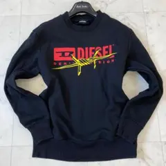 DIESEL ディーゼル トレーナー スウェット Sサイズ ブラック 黒色