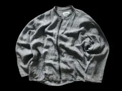 FLAX Linen Waffle Zip Cardigan 2G