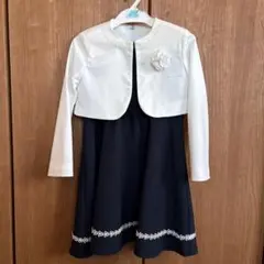 120cm 女の子 セレモニーワンピース ボレロ付き 入学式 卒園式 フォーマル