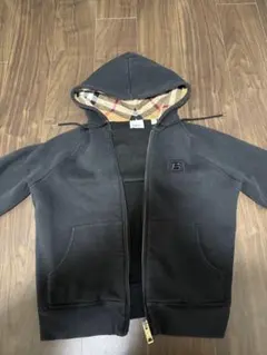 BURBERRY バーバリー フルジップパーカー ノバチェック ロゴ刺繍