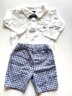 べべ　BEBE ポロシャツとチェックパンツセット