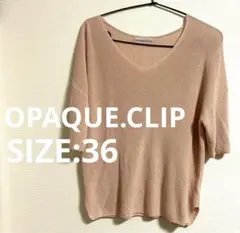 オペークドットクリップ トップス カットソー ピンク