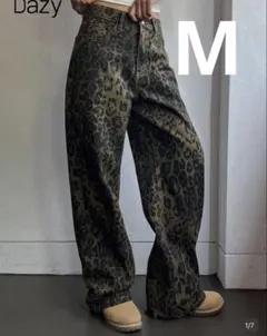 SHEIN Dazy レオパード柄 デニムのサムネイル