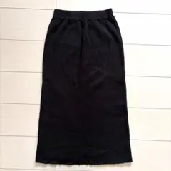 cohina リブニット　タイト　スカート ブラックのサムネイル