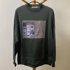 美品 COLONY 2139 スウェット カーキ Lサイズ フォトプリント