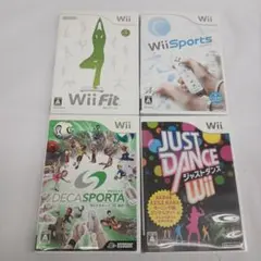 スポーツの秋 体を動かすゲームセット！　Wii Fit など4本　Wii用ソフト