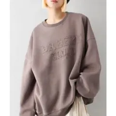 SpRay ロゴスウェット モカ ブラウン　ヴィンテージ風