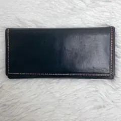 Paul Smith ポールスミス 長財布 レザー ブラック マルチストライプ