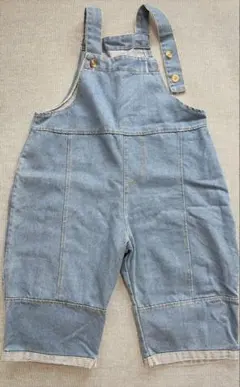 ライトブルー デニムオーバーオール 110 サロペット　オールインワン