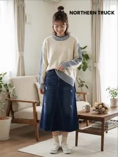☆NORTHERN TRUCK バイカラーデザインニット セーター長袖☆