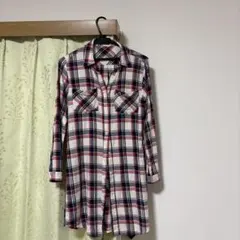 INGNI チェック柄 シャツワンピース 長袖