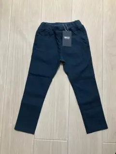 BREEZE ブリーズ もっとストレッチピケスキニーパンツ10分丈 110ブルー