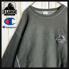 【限定コラボ】エクストララージ×チャンピオン☆ワンポイント刺繍ロゴパーカー 希少