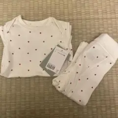 H&M ハート柄　コットンジャージー2アイテムセット