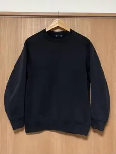 美品 +J UNIQLO ドライスウェットシャツ 長袖 BLACK ユニクロ