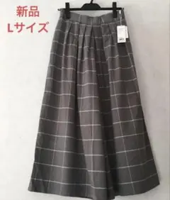 インデックス 新品 ワイドパンツ Lサイズ 40 チェック柄 ワイドパンツ