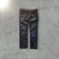 ストレートデニム　アメカジ　グランジ　ダークブルー　イタリアブランド