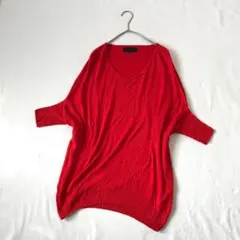 ニット　UNTITLED　セーター　赤