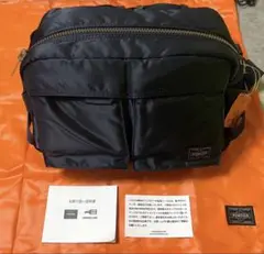 【未使用級・現行】PORTERポーター タンカー ウエストバッグ アイアンブルー