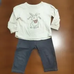 GU 長袖カットソー　90cm（ユニクロレギンスおまけつき）