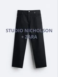 ZARA × STUDIO NICHOLSON コラボ ワイドパンツ US30 ZARA × STUDIO NICHOLSON コラボ ワイドパンツ US30 - メルカリ