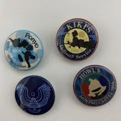 ジブリ ジブリがいっぱいキャラバッジコレクション　缶バッジ 4個　本日まで‼️