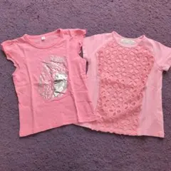 ピンク Tシャツ 2枚セット