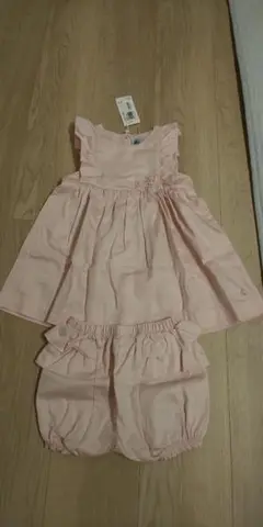 プチバトー ワンピース&ブルマセット