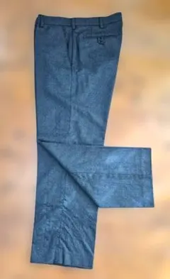 美品★ユニクロ★ダークグレー★冬★タスマニアウール★ノータックパンツ　w82