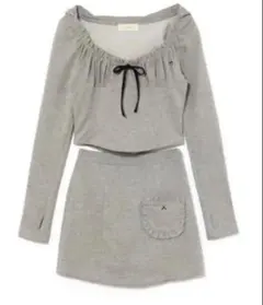 andmary Gather frill set up gray