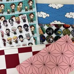 鬼滅の刃　生地⑧ ハギレまとめ　6柄