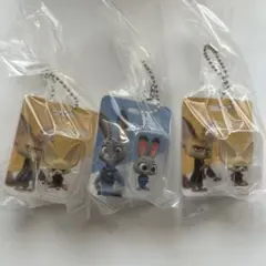 ズートピア ブリスターチャームコレクション ジュディ、フィニック2体の3点セット