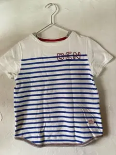 快晴堂ボーダー半袖小さめTシャツ値下げのサムネイル