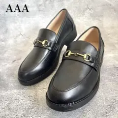 未使用級　[AAA+Feminine] ビットローファー ブラック　43