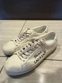 SAINT LAURENT ホワイトスニーカー【新品、未使用】 606833-0m500-903001.jpg