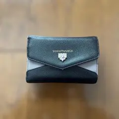 SAMANTHA VEGA 三つ折り財布 ブラック/グレー