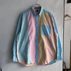 90S TOMMY HILFIGER クレイジーパターン オックスフォードシャツ