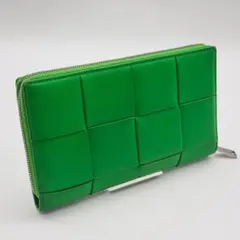 【最高峰美品】ボッテガヴェネタ カセット イントレチャート 長財布 IC搭載