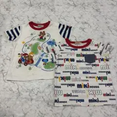 ミキハウス ゴルフクラブ ロゴ Tシャツ 90cm